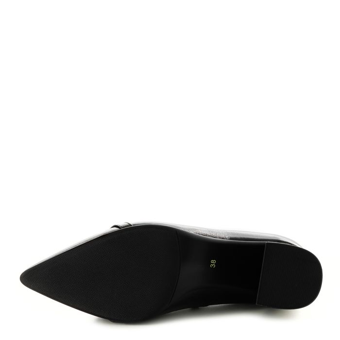 Respect қара биік өкшелі туфлилері VS75-186975