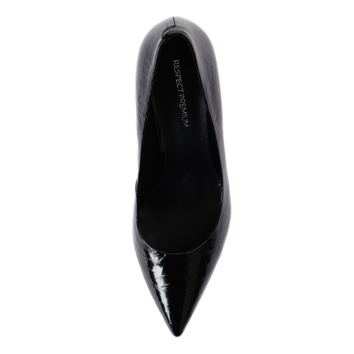 Чёрные туфли лодочки Respect Premium SS75-186993