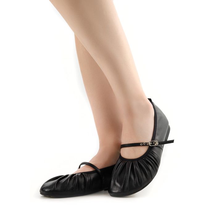 Чёрные балетки RESPECT VK75-187663