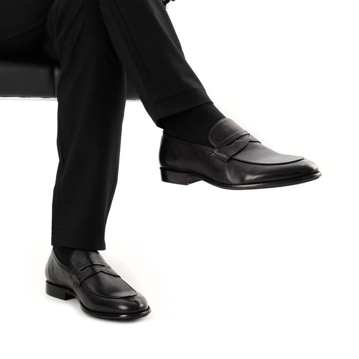 Чёрные лоферы Respect Premium VS83-190403