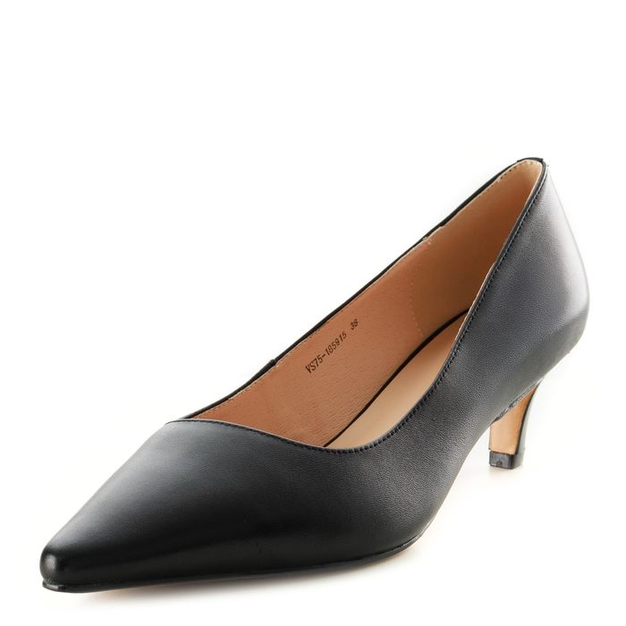 Respect қара биік өкшелі туфлилері VS75-185915