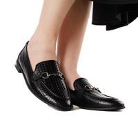 Respect қара лоферлері VS73-186924