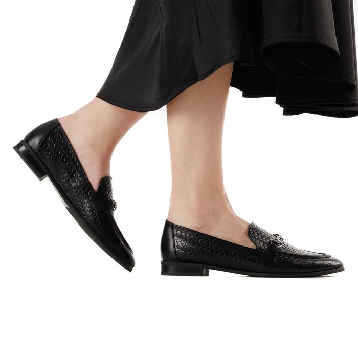 Respect қара лоферлері VS73-186924