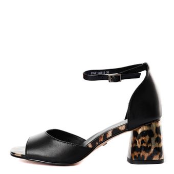 Чёрные туфли с открытой стопой и носком Respect