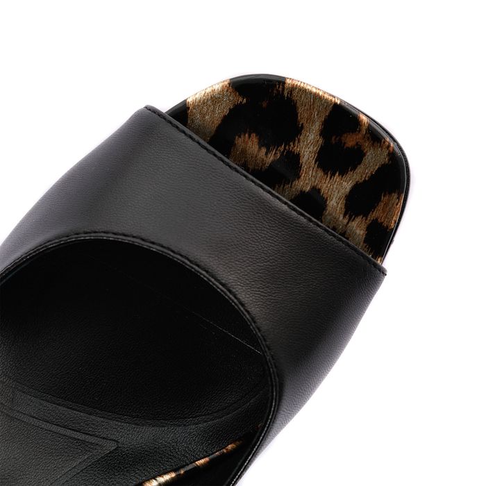 Чёрные туфли с открытой стопой и носком Respect VS56-186813