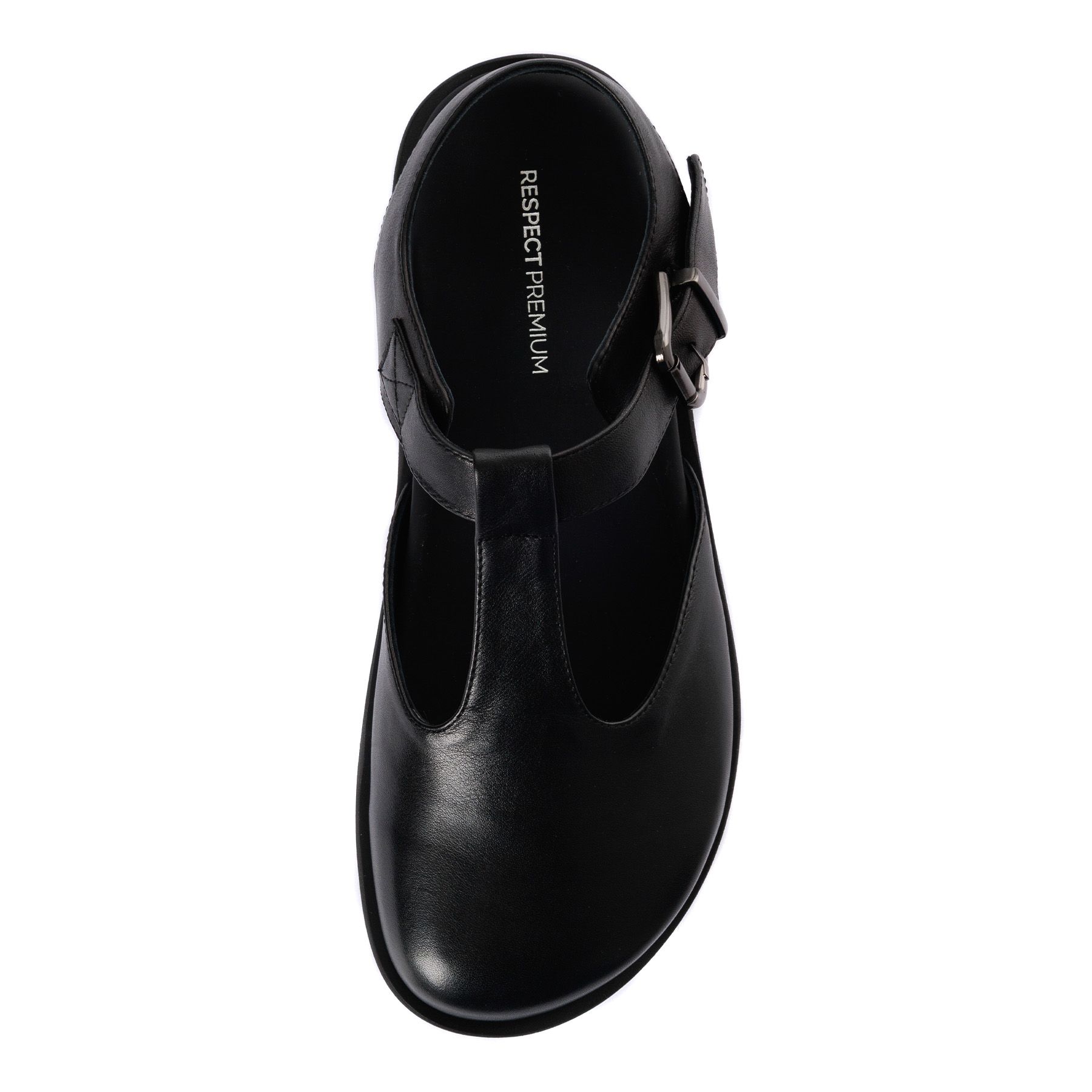 Чёрные туфли с открытой пяткой Respect Premium IK58-186141