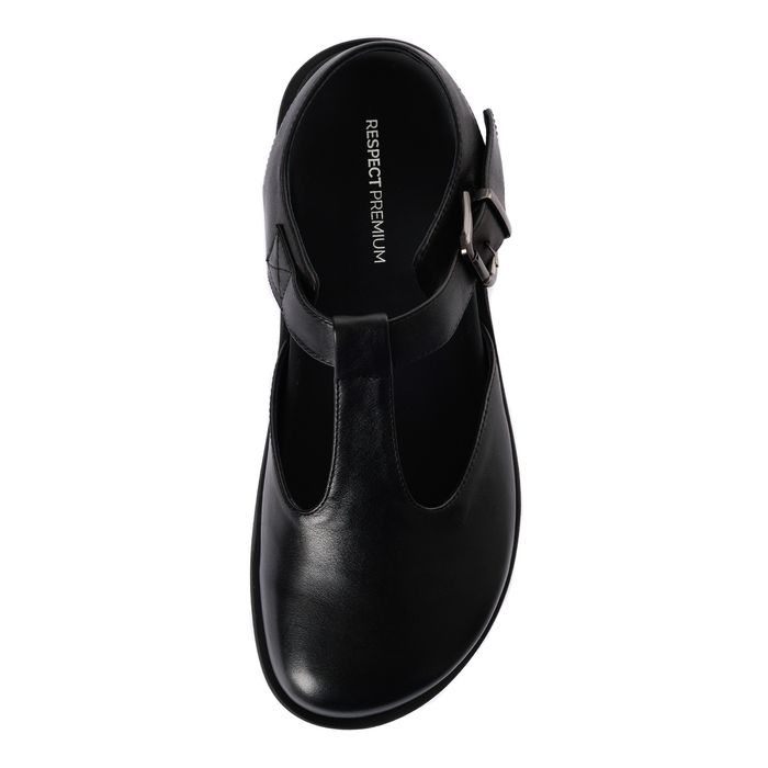 Чёрные туфли с открытой пяткой Respect Premium IK58-186141