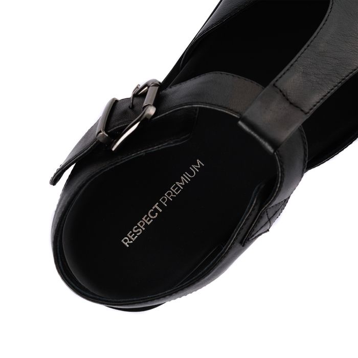 Чёрные туфли с открытой пяткой Respect Premium IK58-186141
