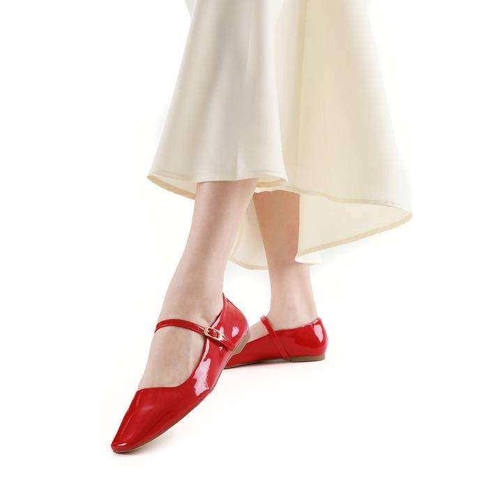 Respect Premium қызыл, биік өкшелі туфлилері IS75-191597