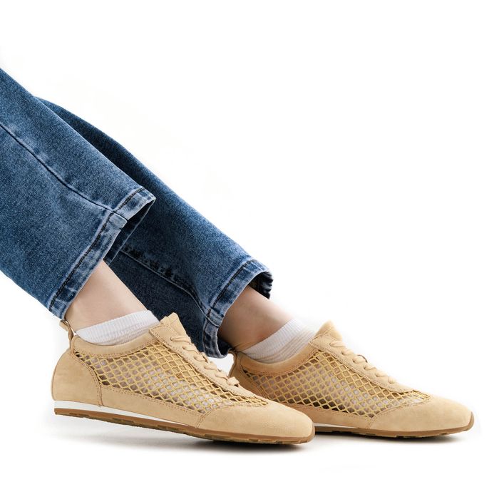 Бежевые кроссовки Respect Premium IS53-191582