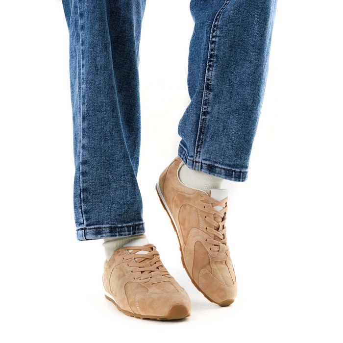 Бежевые кроссовки Respect Premium IS73-191585