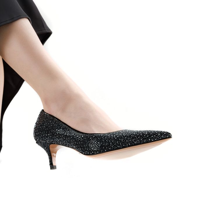 Чёрные туфли лодочки Respect Premium IS75-191611