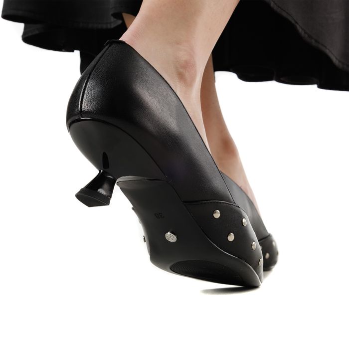 Respect Premium қара, биік өкшелі туфлилері IS75-186299