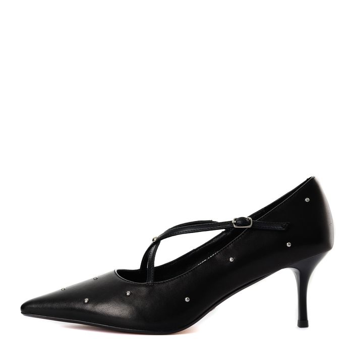 Respect Premium қара, биік өкшелі туфлилері IS75-185651