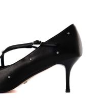 Respect Premium қара, биік өкшелі туфлилері IS75-185651