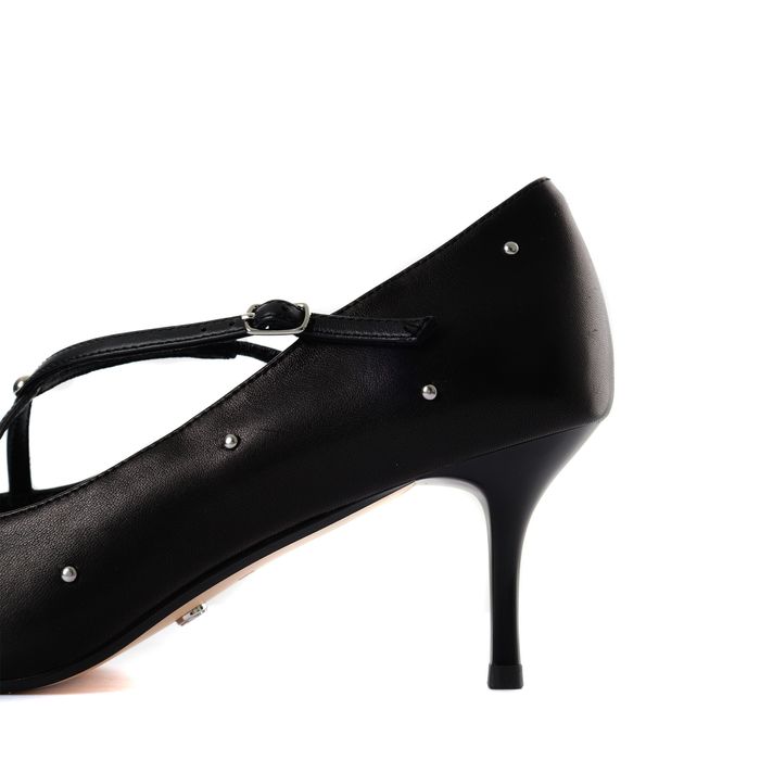 Respect Premium қара, биік өкшелі туфлилері IS75-185651