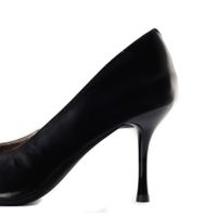 Respect қара биік өкшелі туфлилері SS75-186404