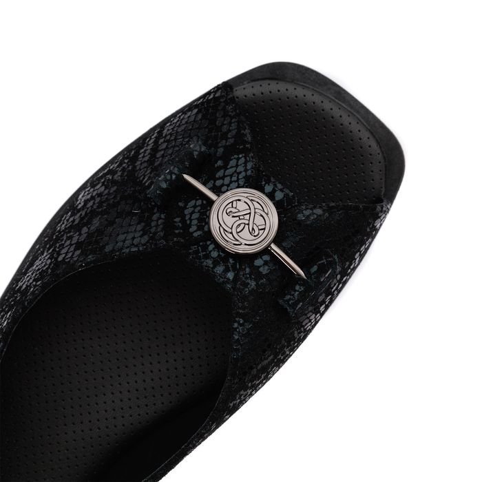 Audienz қара туфлиөкшесі ашық и носком DE20791-WL