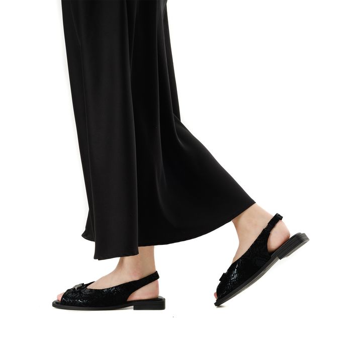 Audienz қара туфлиөкшесі ашық и носком DE20791-WL