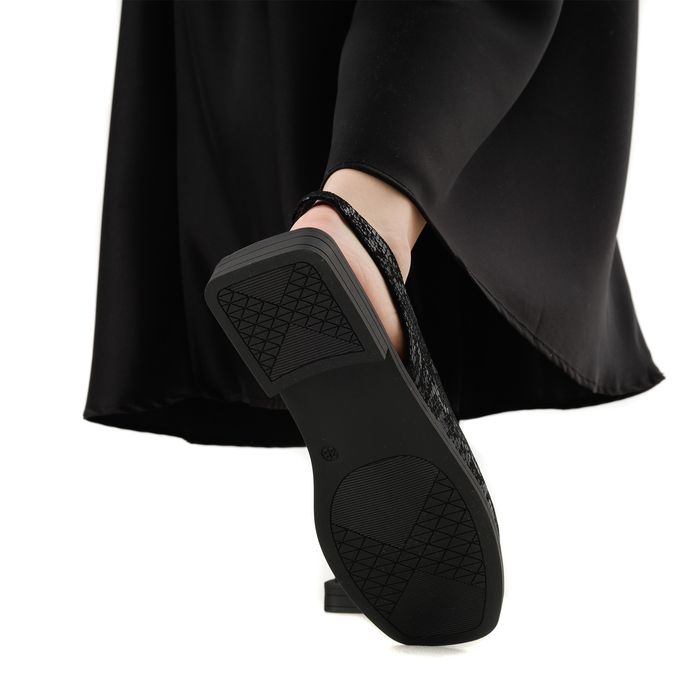 Audienz қара туфлиөкшесі ашық и носком DE20791-WL