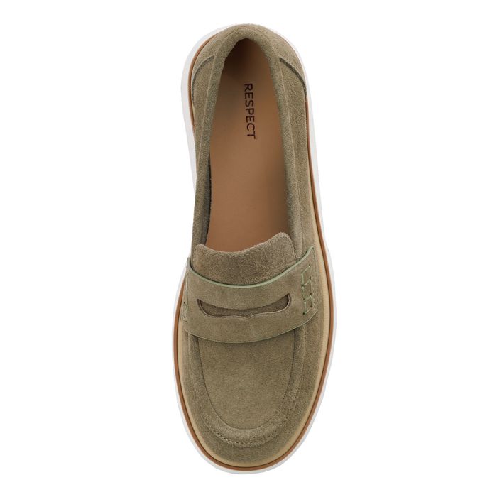 Хаки Лоферы Respect VK73-189253