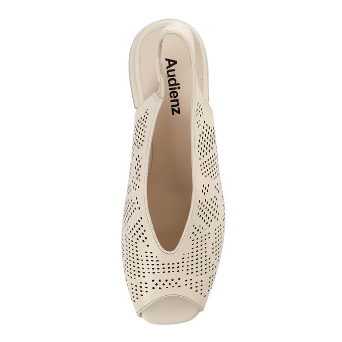 Audienz ақ туфлиөкшесі ашық и носком DE20564-WL