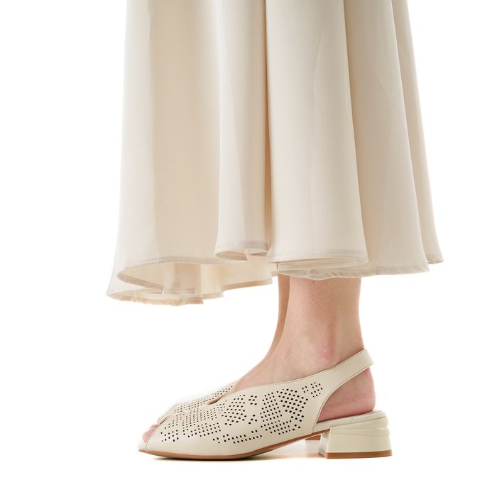 Audienz ақ туфлиөкшесі ашық и носком DE20564-WL