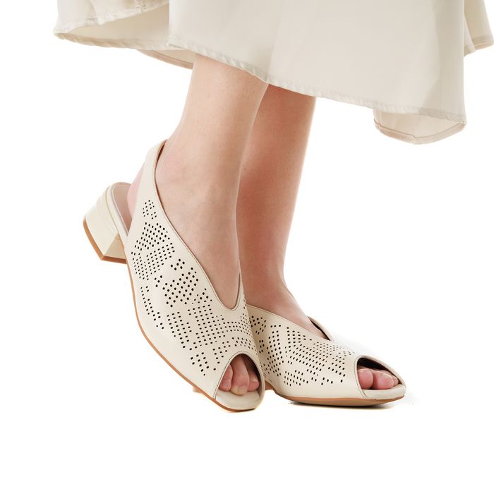 Audienz ақ туфлиөкшесі ашық и носком DE20564-WL