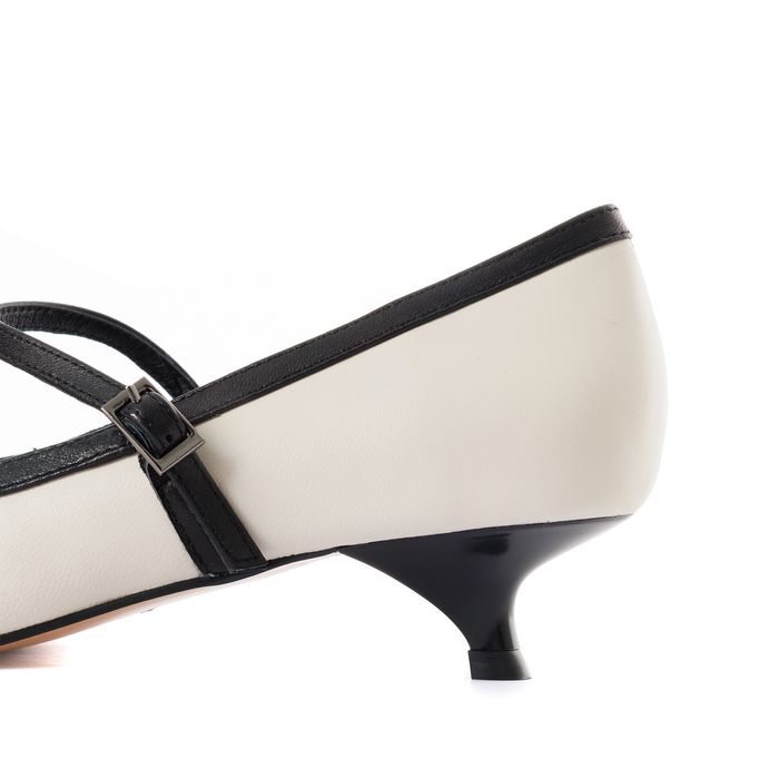 Respect ақ биік өкшелі туфліері VS75-186018