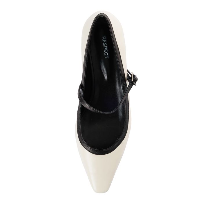 Respect ақ биік өкшелі туфліері VS75-186018