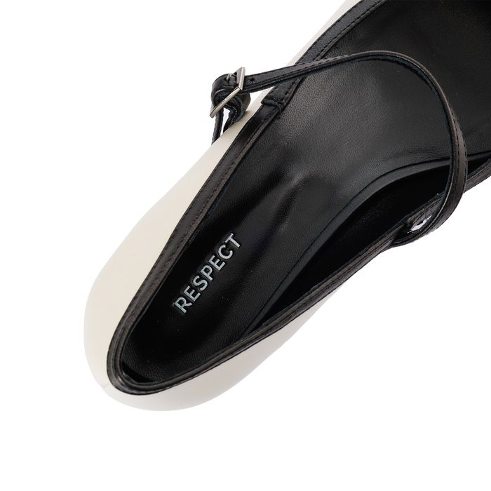 Respect ақ биік өкшелі туфліері VS75-186018
