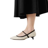 Respect ақ биік өкшелі туфліері VS75-186018