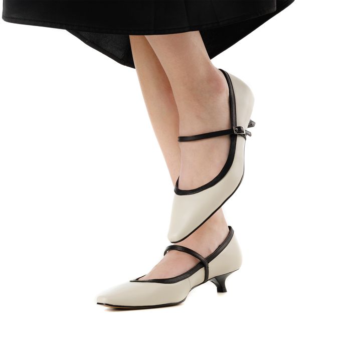 Respect ақ биік өкшелі туфліері VS75-186018