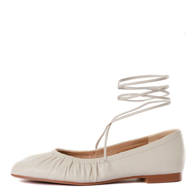 Белые балетки Respect Premium