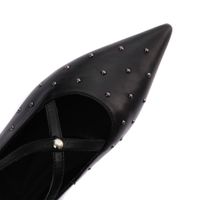 Respect қара биік өкшелі туфлилері VS75-187053