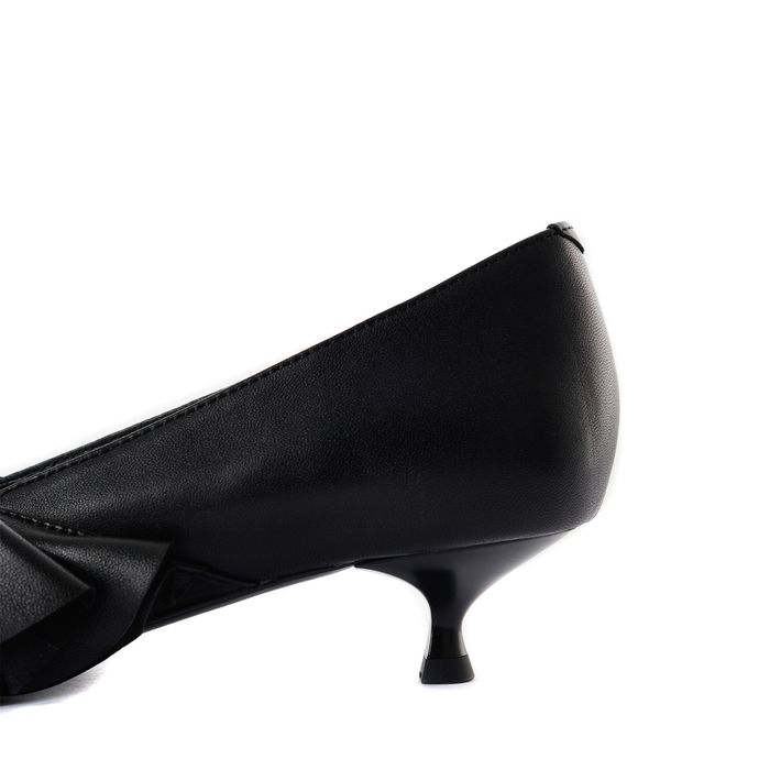 Respect қара биік өкшелі туфлилері VS55-187043