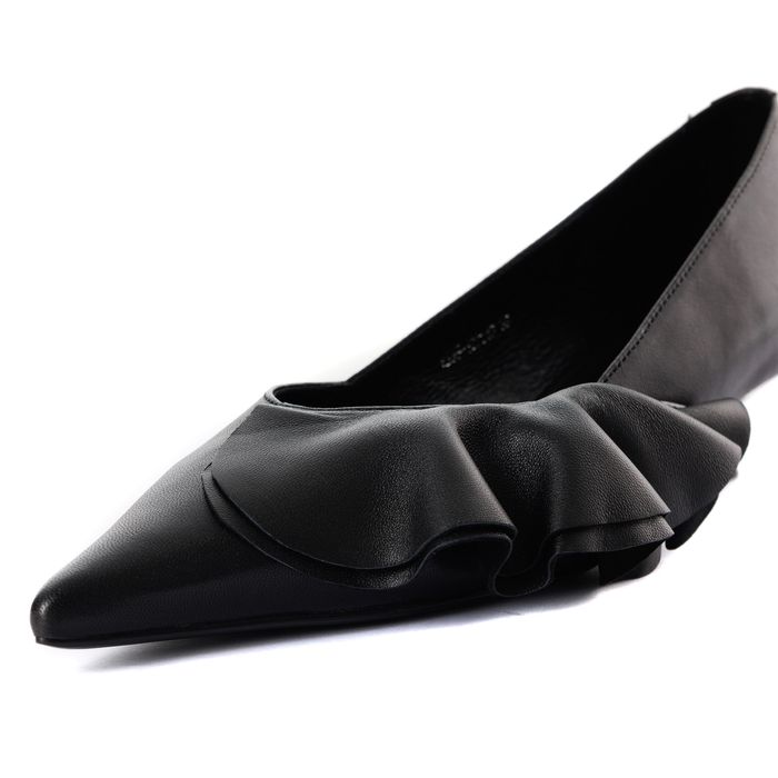 Respect қара биік өкшелі туфлилері VS55-187043