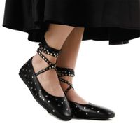 Чёрные балетки RESPECT VS75-187064