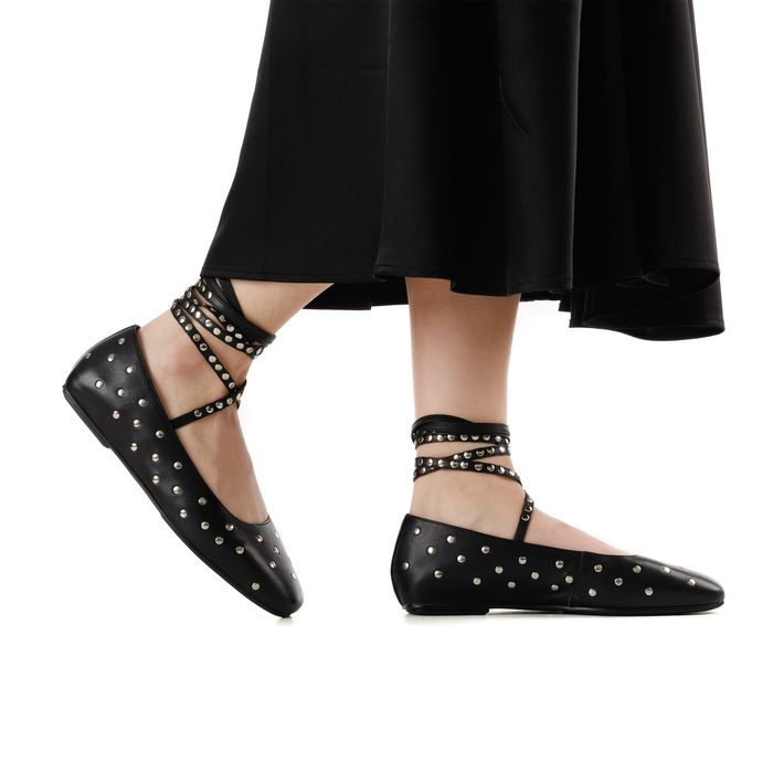 Чёрные балетки RESPECT VS75-187064