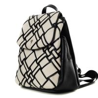 Чёрно-белый рюкзак Portofiano 114-122-31-4