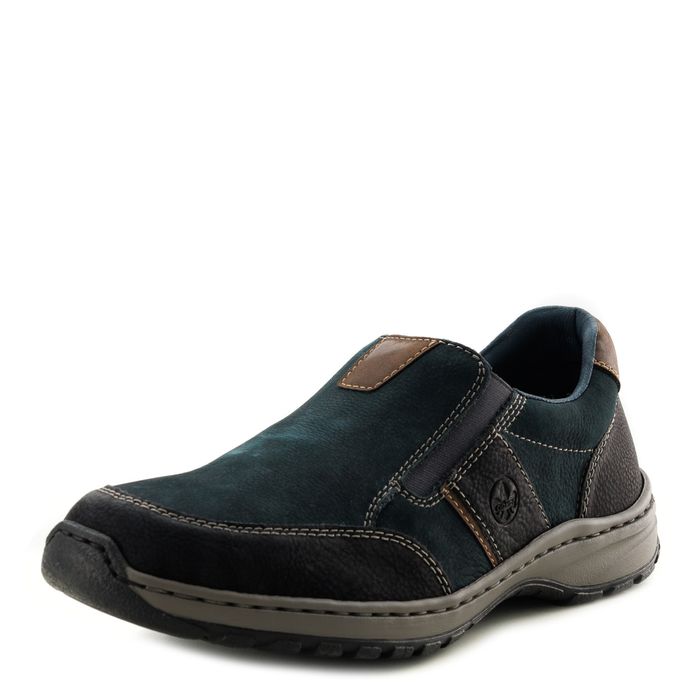 Синие полуботинки Rieker 03356-15