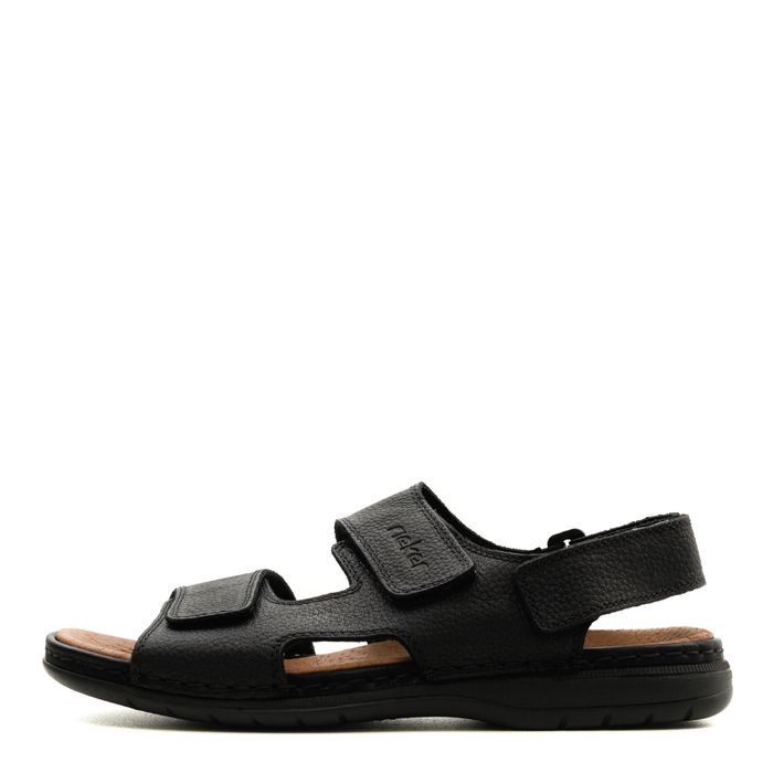 Чёрные сандалии Rieker 25558-01