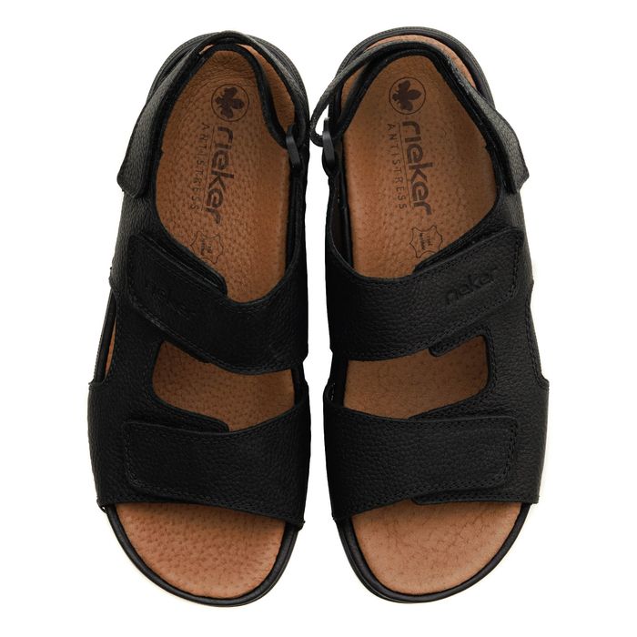 Чёрные сандалии Rieker 25558-01
