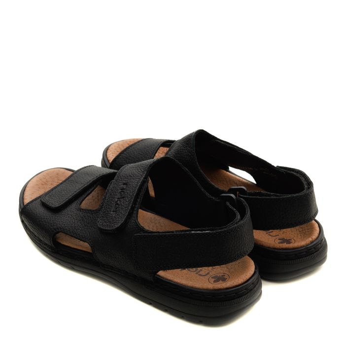 Чёрные сандалии Rieker 25558-01