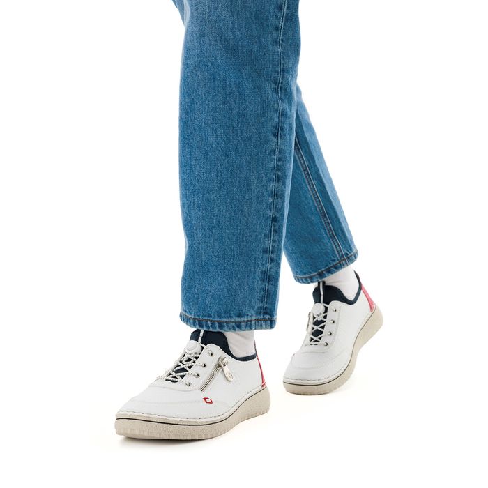 Rieker ақ жартылай бәтеңкелері 50962-80