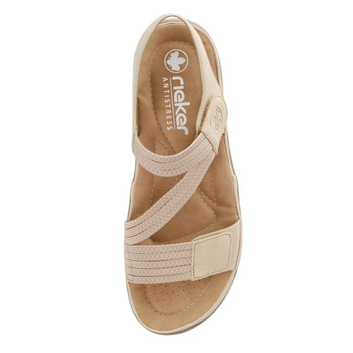 Бежевые босоножки Rieker 64870-62