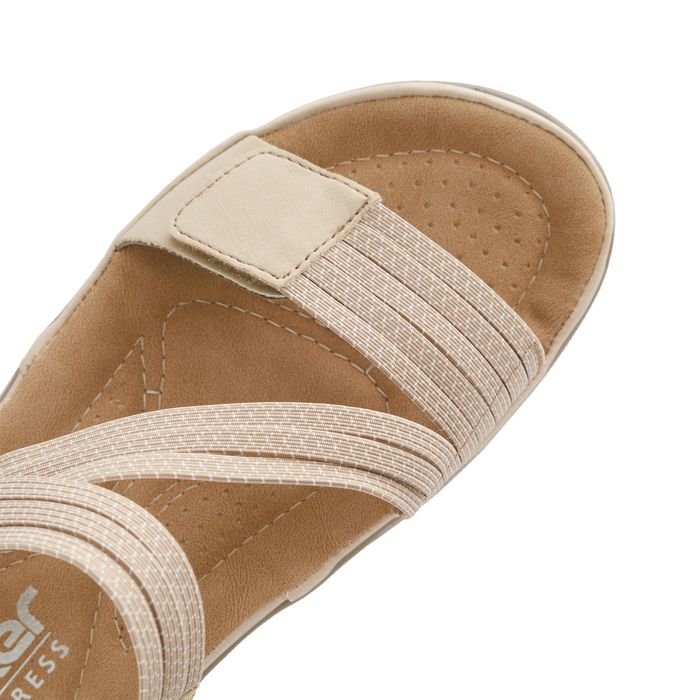 Бежевые босоножки Rieker 64870-62