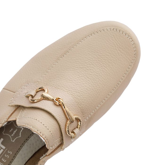 Бежевые лоферы Rieker L9354-60