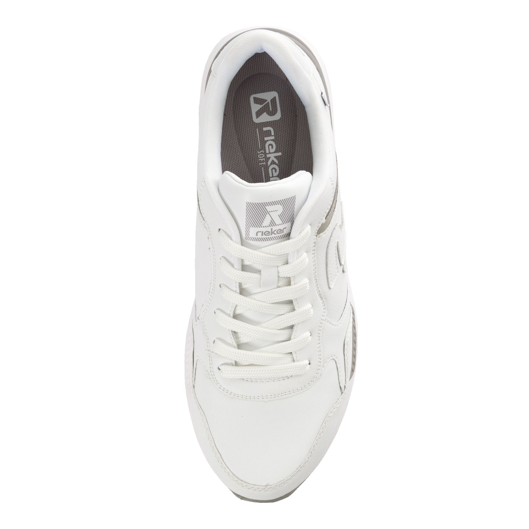 Белые кроссовки RIEKER SPORT U1400-80