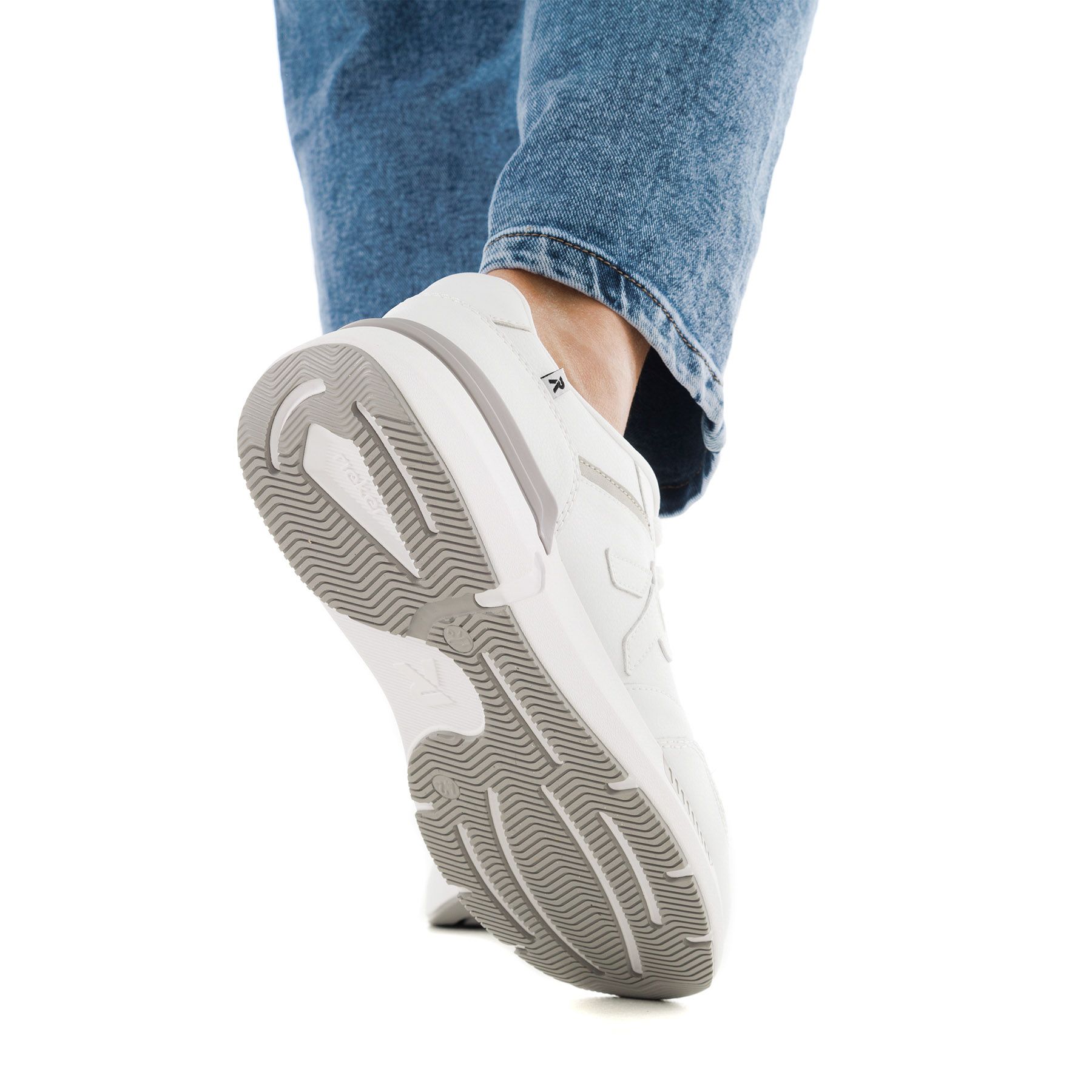 Белые кроссовки RIEKER SPORT U1400-80